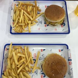 Cheeseburger and fries