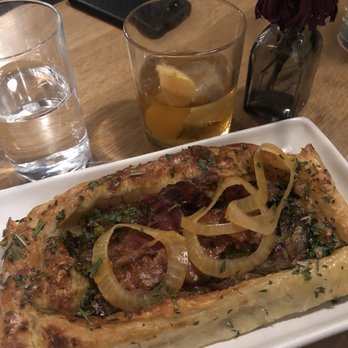 Canon - Smoked Pancetta Galette $16 - taste ok - Cocktail Bars Near Me - Sacramento, California Canon - Smoked Pancetta Galette $16 - taste ok - Cocktail Bars Near Me - Sacramento, California
