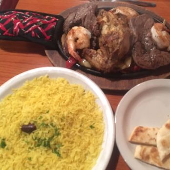 Pyramid Cafe - Mixed grill plate, comes with rice and pita - Greek Near Me - Los Alamos, New Mexico