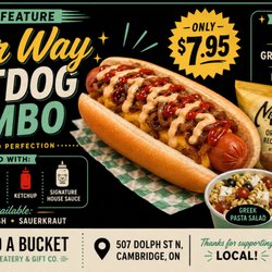 Build A Bucket - Summer is here stop in for a hotdog combo. Perfect pick me up :)