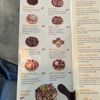 Magic Waffle - Menu - Waffles Near Me - Jacksonville, Florida