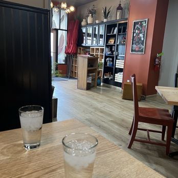 Young Cardinal Cafe - View of entrance way and host booth from our table - Breakfast & Brunch Near Me - Winston-Salem, North Carolina Young Cardinal Cafe - View of entrance way and host booth from our table - Breakfast & Brunch Near Me - Winston-Salem, North Carolina