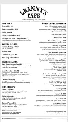 Menu photo 7 Granny's Cafe Port Angeles, WA Menu photo 7 Granny's Cafe Port Angeles, WA