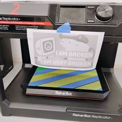 Ottawa Public Library - Only one of their three 3D printers was working. The sign is funny, but also sad. Lol
