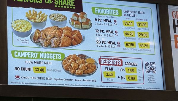Menu photo 2 Pollo Campero Columbia, MD