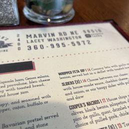 Soft opening menu. Soft opening menu.