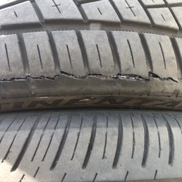 That was the damaged discovered on my tire! Yikes!