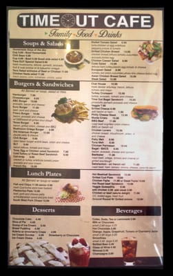 Menu photo 8 Time Out Cafe Vista, CA