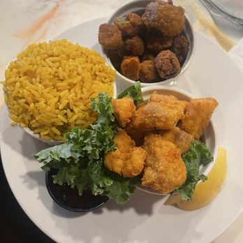 Southern Fire Kitchen - Salmon bites, yellow rice, okra - Southern Near Me - Brookhaven, Georgia Southern Fire Kitchen - Salmon bites, yellow rice, okra - Southern Near Me - Brookhaven, Georgia