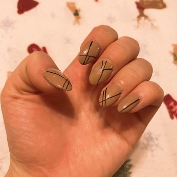 A Nail & Spa - The result. (I chose a darker color than the one in the picture.) please regard the terrible lighting. - Nail Salons Near Me - Burbank, California