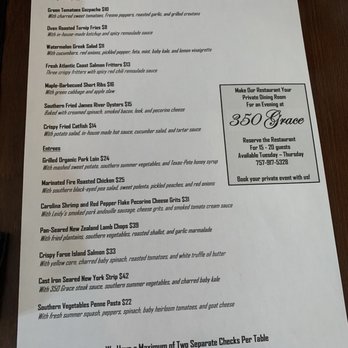 350 Grace - Menu - Southern Near Me - Norfolk, Virginia 350 Grace - Menu - Southern Near Me - Norfolk, Virginia