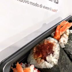 Sushi Lab - Shrimp, spicy tuna, salmon sammy
