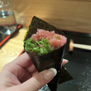 Sushi Kashiba - Toro hand roll - Japanese Near Me - Seattle, Washington Sushi Kashiba - Toro hand roll - Japanese Near Me - Seattle, Washington