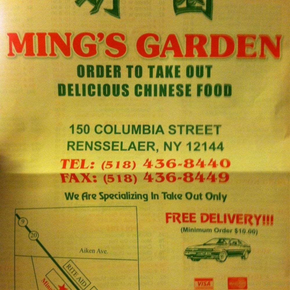 the menu for the restaurant