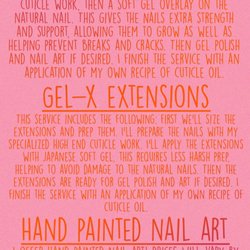 Top Shelf Nails - Service menu