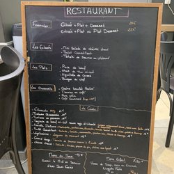 A l'Ombre des Dentelles - Menu