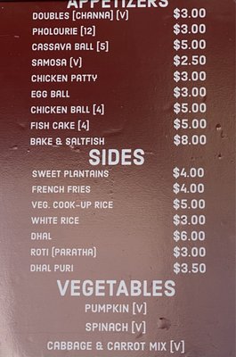 Menu photo 2 Bobbie’s Roti Hut Clermont, FL