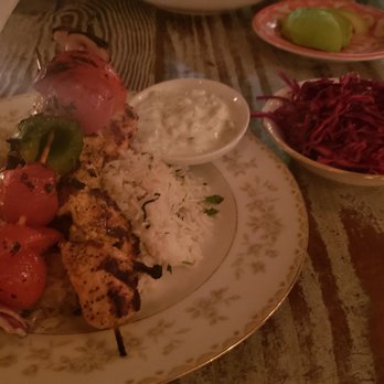 Cafe Mogador - Chicken kabob - Moroccan Near Me - Brooklyn, New York Cafe Mogador - Chicken kabob - Moroccan Near Me - Brooklyn, New York
