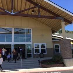 Riverview Community Church - The church entrance after service.