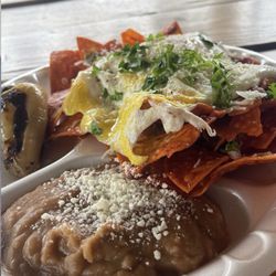 Lolly’s Tamales - Chilaquiles plate