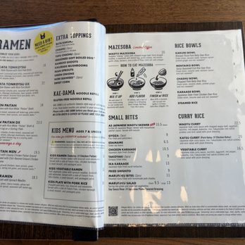 Marufuku Ramen - Dublin - Menu 1, as of July 2026 - Ramen Near Me - Dublin, California