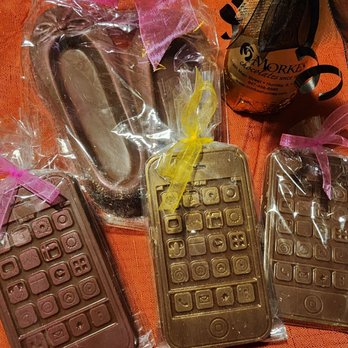 Morkes Chocolates - Chocolate ballet slippers and mobile phones. - Coffee & Tea Near Me - Huntley, Illinois