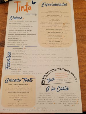 Menu photo 8 Tinta Fort Lauderdale, FL Menu photo 8 Tinta Fort Lauderdale, FL