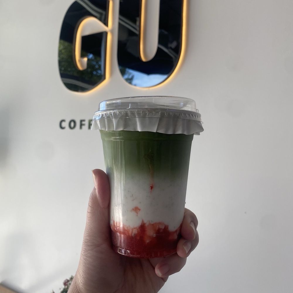 Gu Coffee & Tea - Strawberry Matcha 8/2025 - Coffee & Tea Near Me - Roseville, California