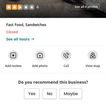 Arby's - A little after noon, Yelp said they were closed.  I think not. - Fast Food Near Me - Jasper, Florida