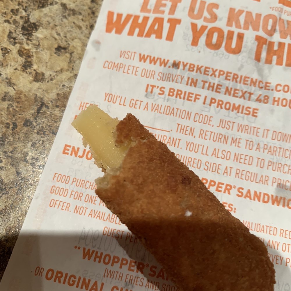 Supposedly a mozzarella stick Supposedly a mozzarella stick