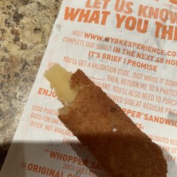 Supposedly a mozzarella stick Supposedly a mozzarella stick