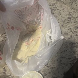 Spilled queso