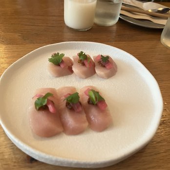 Mokyo - Yellowtail crudo - Korean Near Me - New York, New York Mokyo - Yellowtail crudo - Korean Near Me - New York, New York