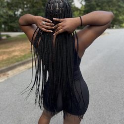Stylezbydew - Butt length knotties braids