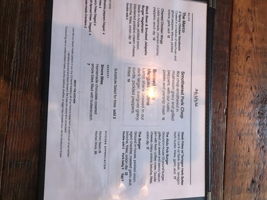 Menu photo 2 Alulu Brewpub Chicago, IL Menu photo 2 Alulu Brewpub Chicago, IL