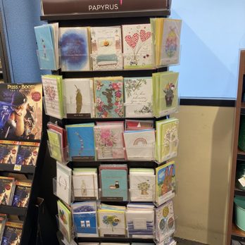 Vons - a display of greeting cards in a store - Grocery Near Me - Walnut, California