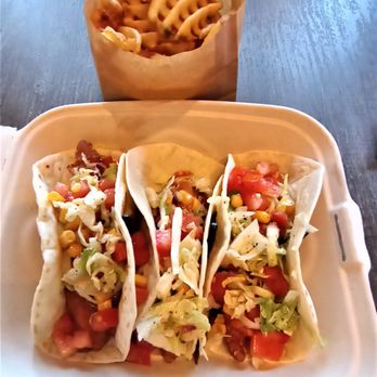Fat Bastard Burrito - fish tacos and waffle fries - Mexican Near Me - Richmond Hill, Ontario
