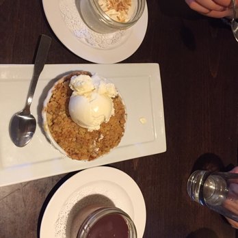 The Ranch House - White dessert: coconut tapioca. Chocolate dessert: peanut butter chocolate mousse. Middle: Apple crisp w vanilla ice cream. - American Near Me - Santa Fe, New Mexico The Ranch House - White dessert: coconut tapioca. Chocolate dessert: peanut butter chocolate mousse. Middle: Apple crisp w vanilla ice cream. - American Near Me - Santa Fe, New Mexico