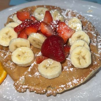 Blue Dolphin Cafe - Waffle with fruit - Breakfast & Brunch Near Me - Sarasota, Florida