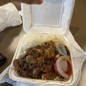 Island Grill - you can see the end of the piece of hair towards the right of my hand. the rest of it is still in the food. - Food Court Near Me - Bellevue, Washington Island Grill - you can see the end of the piece of hair towards the right of my hand. the rest of it is still in the food. - Food Court Near Me - Bellevue, Washington