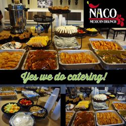 We cater