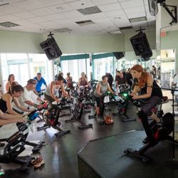 Balanced Life by Debi - Teaching one of hundreds of cycle classes since 1996