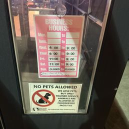 These are the hours they are supposed to be open These are the hours they are supposed to be open