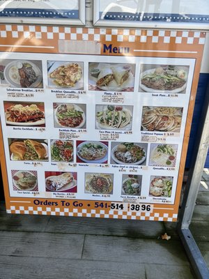 Menu photo 1 Pupuseria Las Comadres Eugene, OR