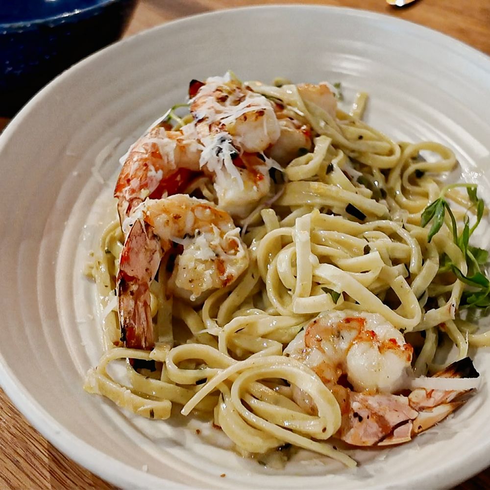 Salt Traders Zilker - Shrimp Scampi Linguine (lunch-only) - Seafood Near Me - Austin, Texas