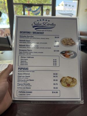 Menu photo 1 Sabor 5 Estrellas Antioch, CA Menu photo 1 Sabor 5 Estrellas Antioch, CA