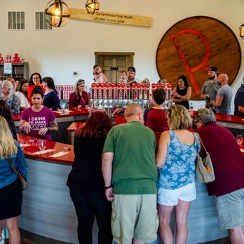 Red Top Winery - Packed around our wines on tap - Wine Tasting Room Near Me - Baroda, Michigan