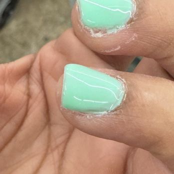 Carnation Nails - Horrible full set! A guy did them - Nail Salons Near Me - Tarzana, California