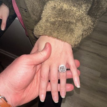 Friendly Diamonds - 4.54ct VS1 F Cushion Cut in a Halo Split shank setting - Jewelry Near Me - New York, New York Friendly Diamonds - 4.54ct VS1 F Cushion Cut in a Halo Split shank setting - Jewelry Near Me - New York, New York
