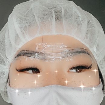 Brows by LC - Waiting for the numbing cream to set - Permanent Makeup Near Me - New York, New York